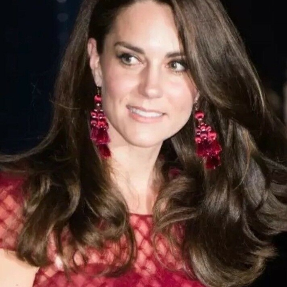 NWT Kate Spade Pretty Poms Tassel SUMAC Red